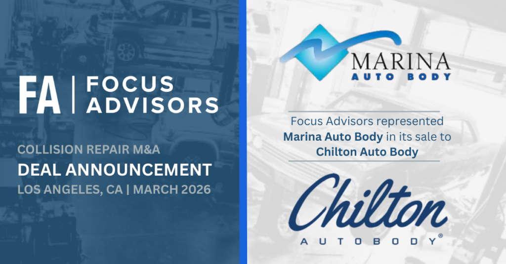 Focus Advisors Represents Marina Auto Body in Sale to Chilton Auto Body